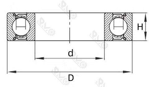 6005ZZ bearing drawings 6005ZZ bearing drawings