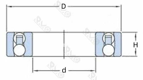 2206 2RS ball bearing drawing 2206 2RS ball bearing drawing