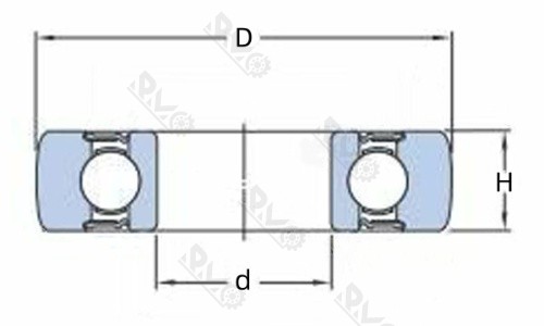 LR203NPPU 361203R Roller Bearing Drawing LR203NPPU 361203R Roller Bearing Drawing