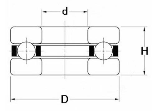 F series thrust ball bearing drawing F series thrust ball bearing drawing