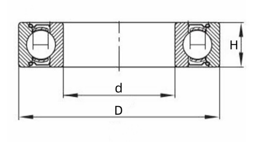 624ZZ deep groove ball bearing drawing 624ZZ deep groove ball bearing drawing