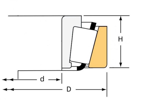 Inch Tapered Roller Bearing Drawing Inch Tapered Roller Bearing Drawing