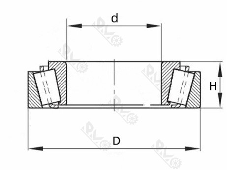Tapered Roller Bearing Drawing Tapered Roller Bearing Drawing