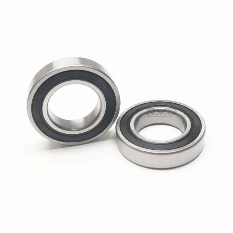 Front view of 60/32-2RS deep groove ball bearing with rubber seals