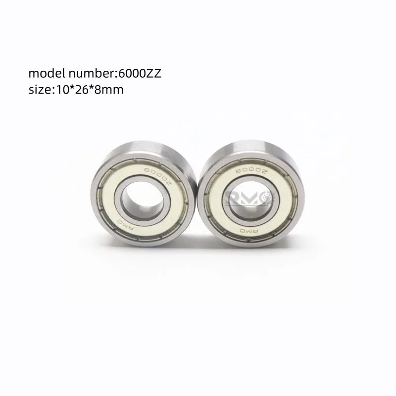 Industrial grade 6000ZZ ball bearing 10x26x8mm