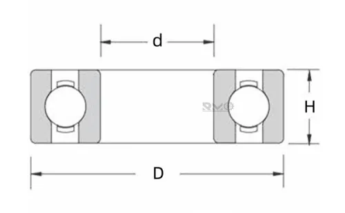R188 bearing drawing