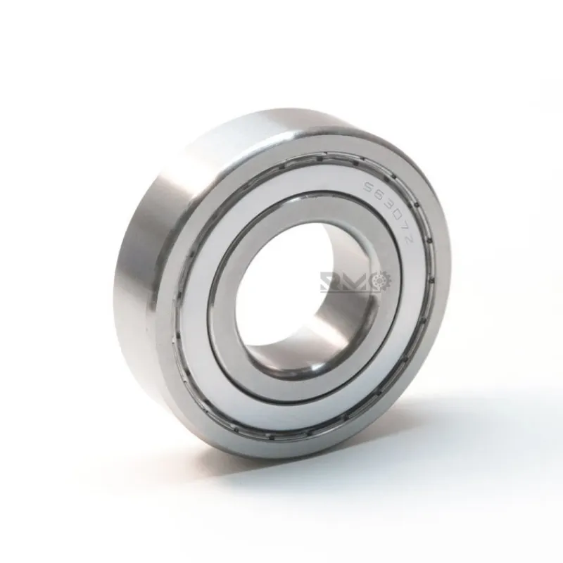RMO S6307ZZ stainless steel deep groove ball bearing front view