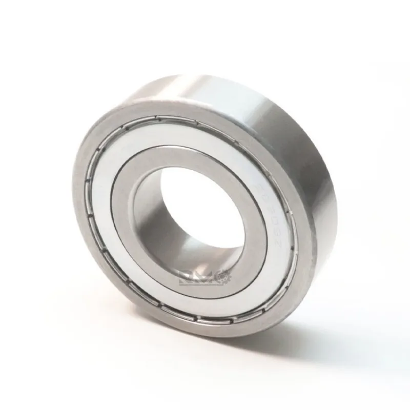 Close up of metal shields on S6309ZZ stainless steel bearing