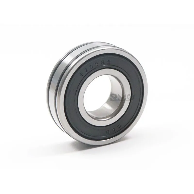 Double rubber sealed 6202-2RS bearing