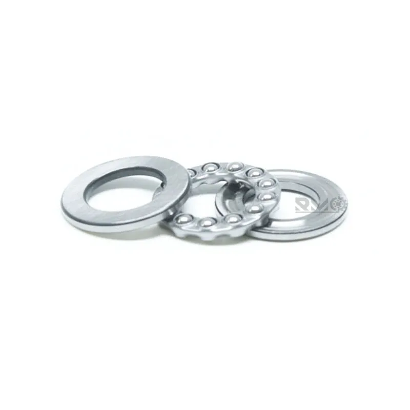 Close up of chrome steel 51103 thrust bearing cage and steel balls