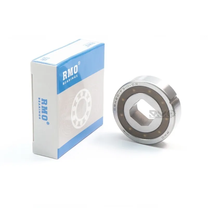 Close up of the precision machined outer keyway on CSK20 bearing