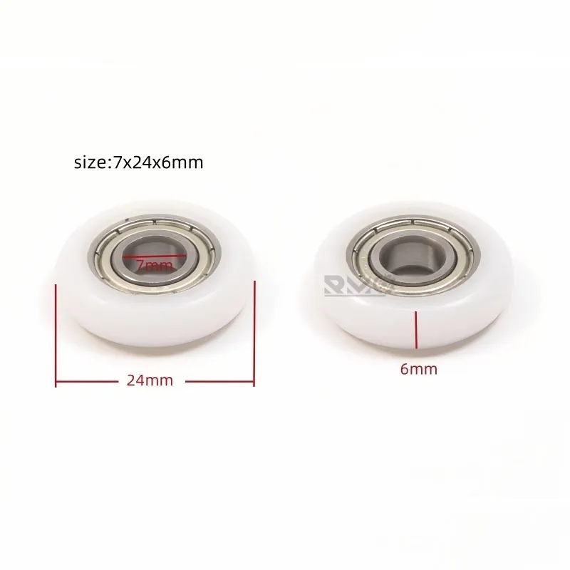 POM bearing roller application for sliding windows