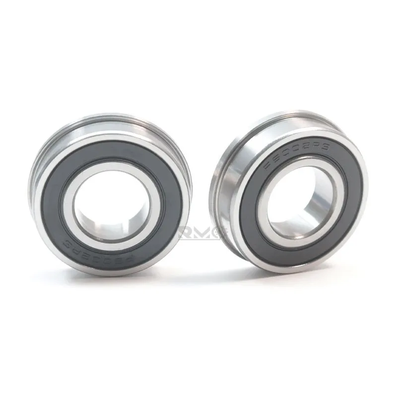 Technical CAD dimension blueprint of F6002-2RS bearing 15x32x9mm with 34.25mm flange