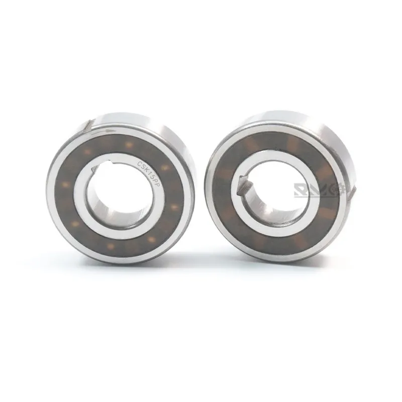 Technical dimension drawing and keyway specifications of the CSK15PP 15x35x11mm one way bearing