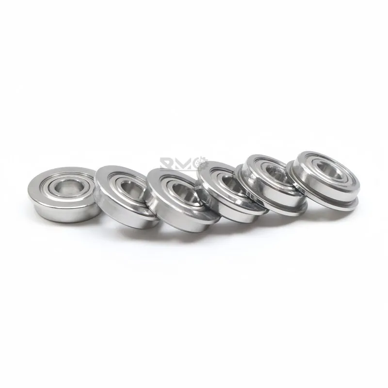 Side profile of F695ZZ bearing showing its slim 4mm width and metal shields