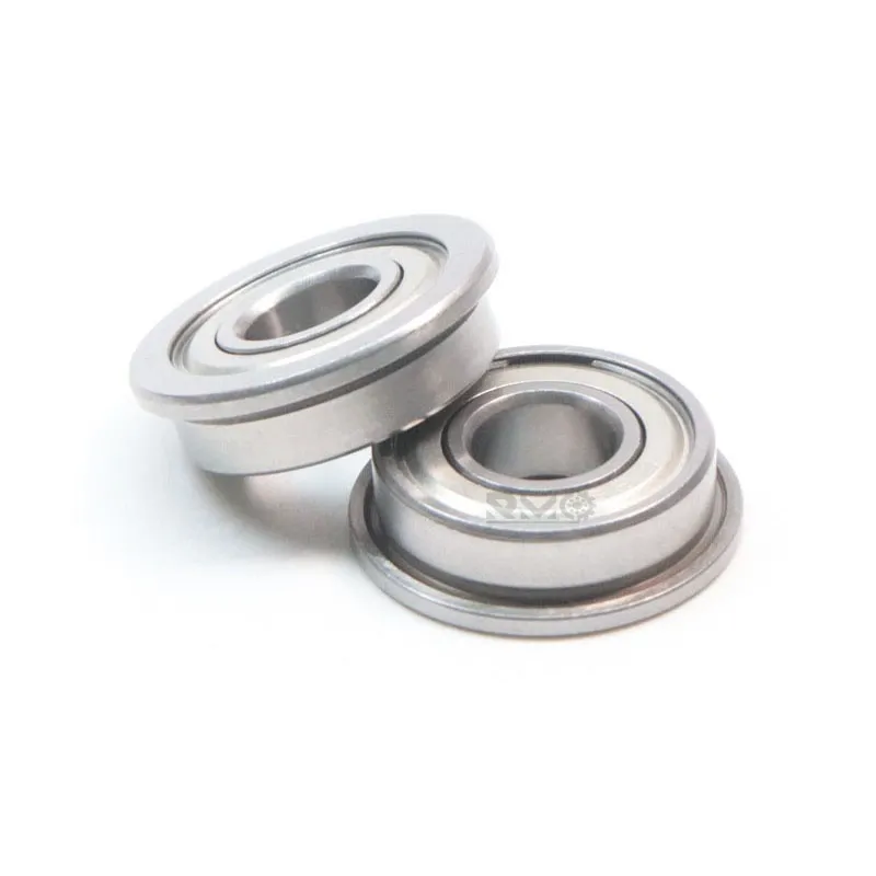 Close up of F698ZZ bearing showing its robust 8mm bore and steel shields