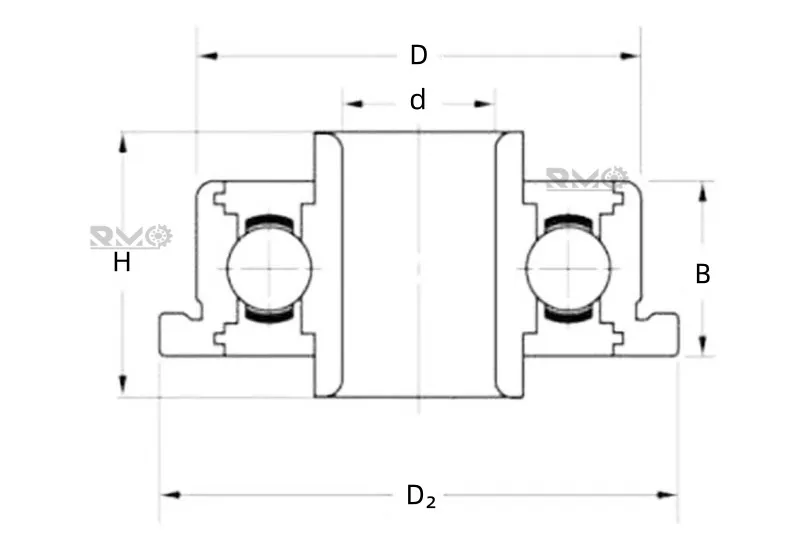 SFRW188ZZ bearing drawing
