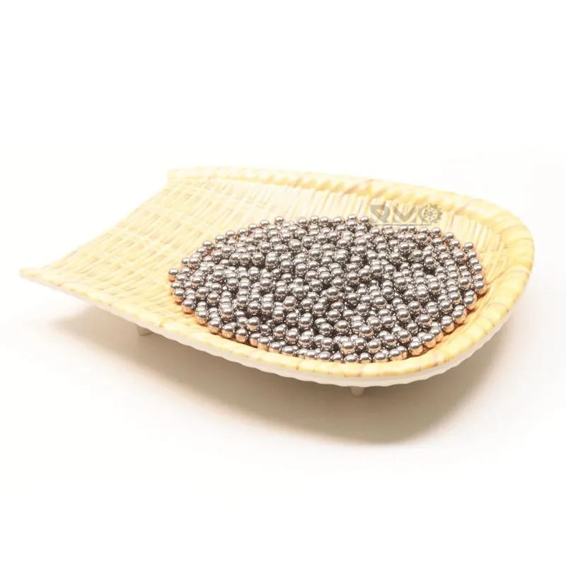 Bulk wholesale macro view of RMO brand 6.35mm 1/4 inch 304 stainless steel balls