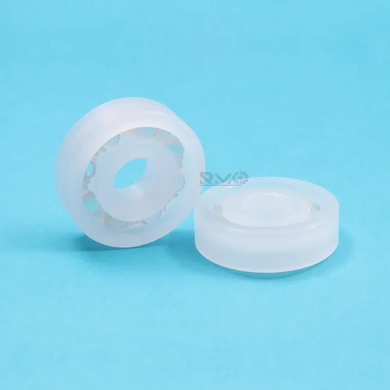 Oil free 6200 PP plastic ball bearing installed in industrial water treatment and purification equipment