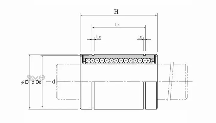 LME30UU bearing drawing