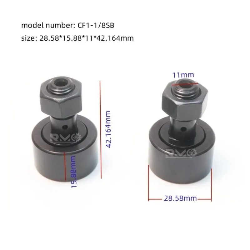 Caliper measurement of 1-1/8 inch outer ring dimensions for CF 1 1/8 SB
