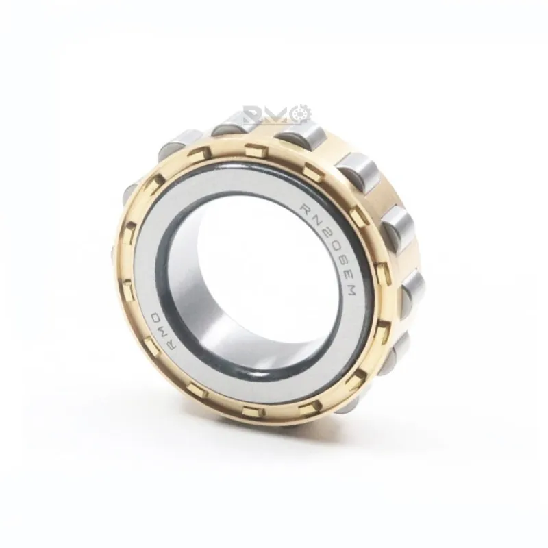 RN206EM brass cage outer-ringless cylindrical roller bearing installed in planetary gearbox