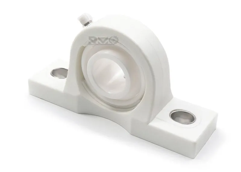 Structural diagram of UCP206CE showing ZrO2 rings ZrO2 balls POM thermoplastic housing and 30mm bore