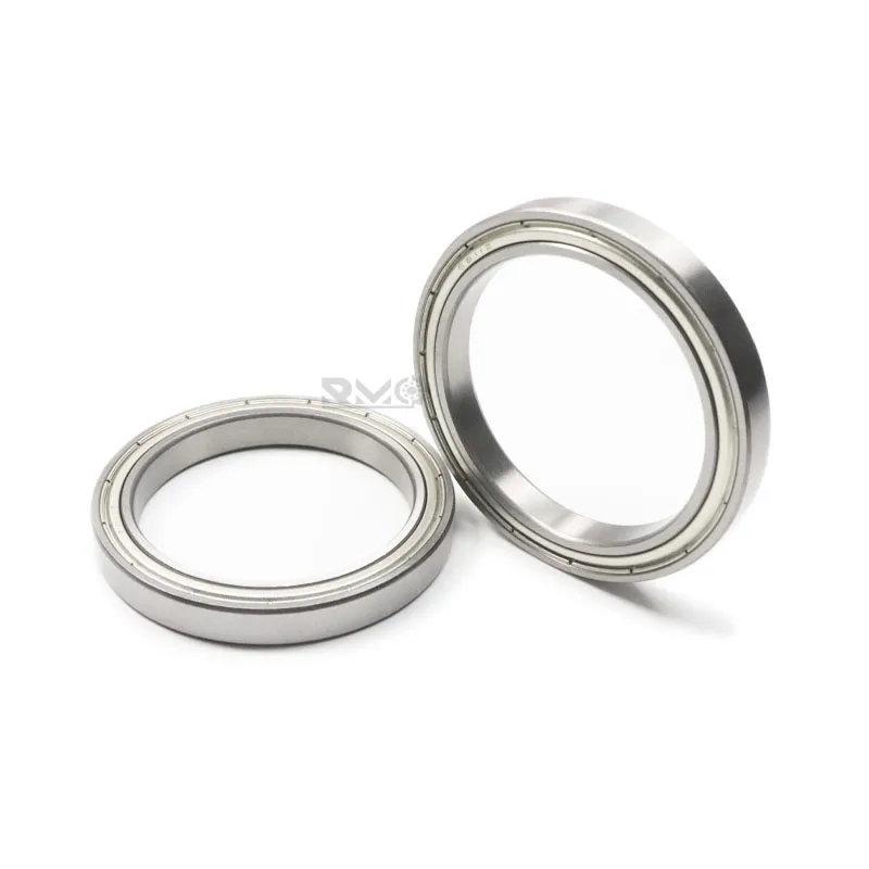 Side by side comparison of 6811ZZ metal shielded and 6811-2RS rubber sealed bearings