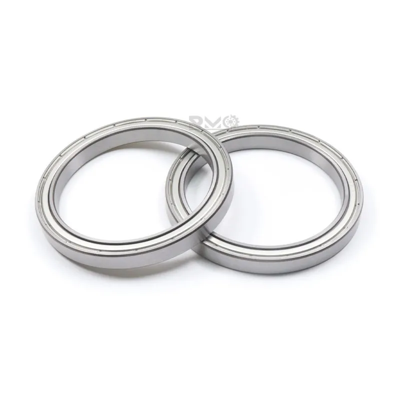 Side by side comparison of 6816ZZ metal shielded and 6816-2RS rubber sealed bearings