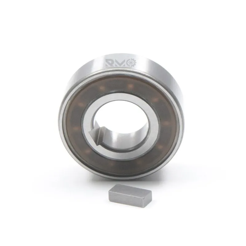 Close-up showing 4x1.8mm inner ring keyway on BB15-K (BB15-1K-K) sprag clutch bearing