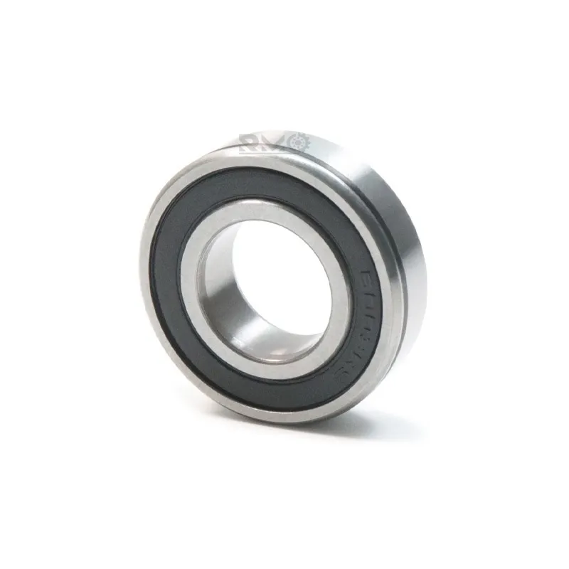 Digital caliper measuring 17mm inner bore and 35mm outer diameter of 6003-2RSN bearing