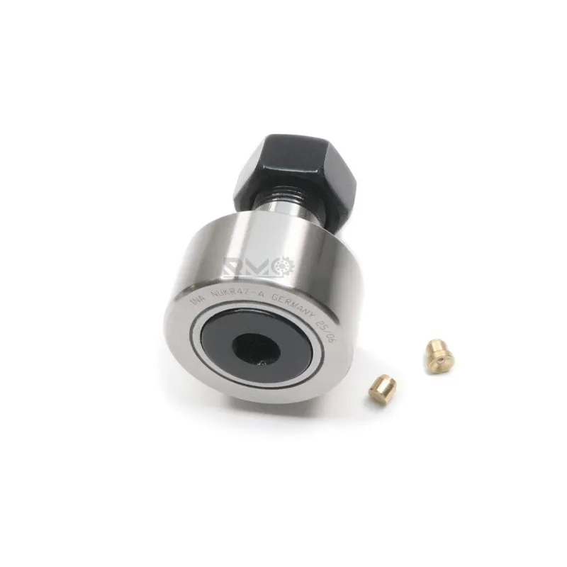 Digital caliper measuring 47mm outer diameter and 66mm overall length of NUKR47 bearing