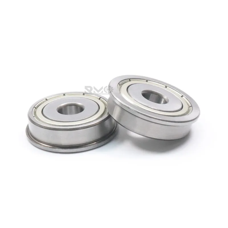 Close-up of 8mm metric inner bore and 28.575mm outer diameter on FR8ZZ bearing