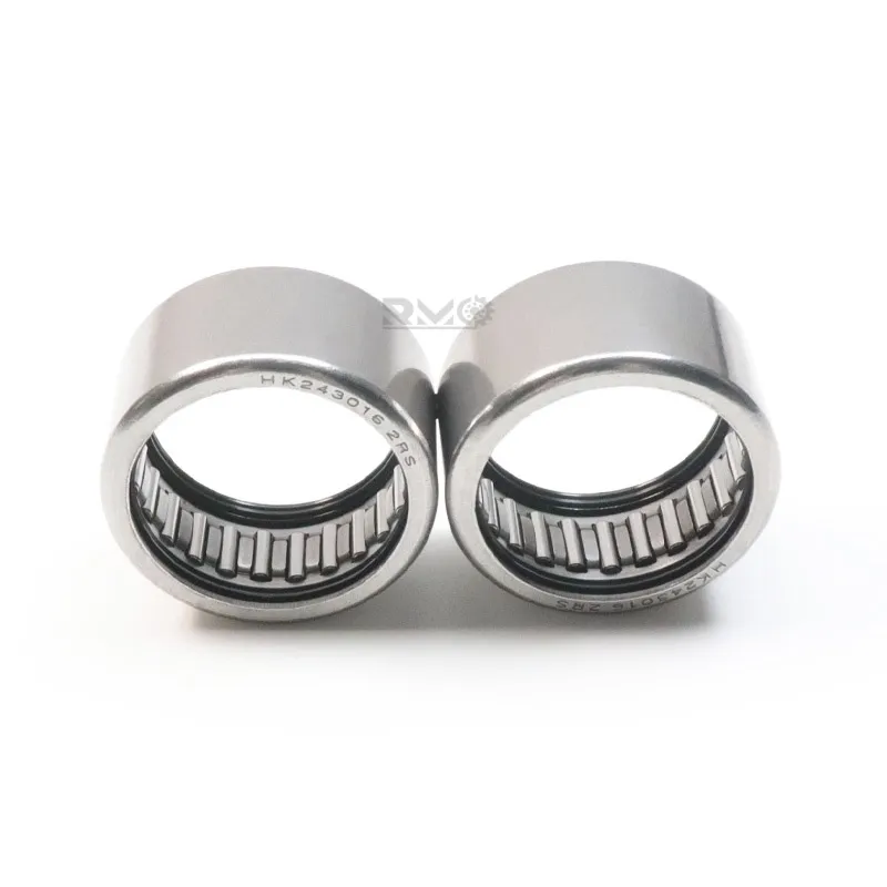 HK2416 drawn cup needle bearing installed inside a motorcycle transmission shaft housing