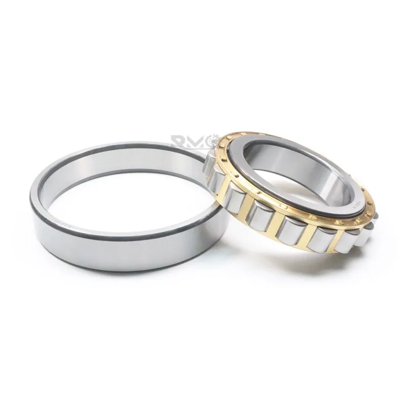 N221M 105x190x36mm single row cylindrical roller bearing with solid brass cage main view