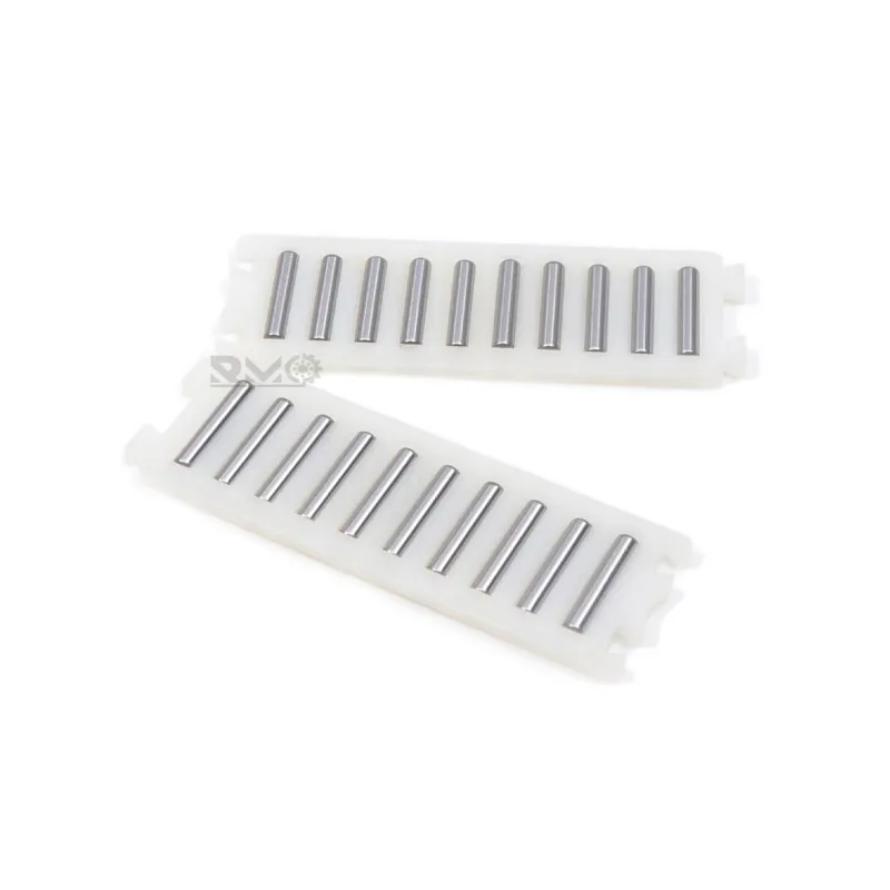 Ringless architecture of FF3525 flat needle roller cage for linear machine ways