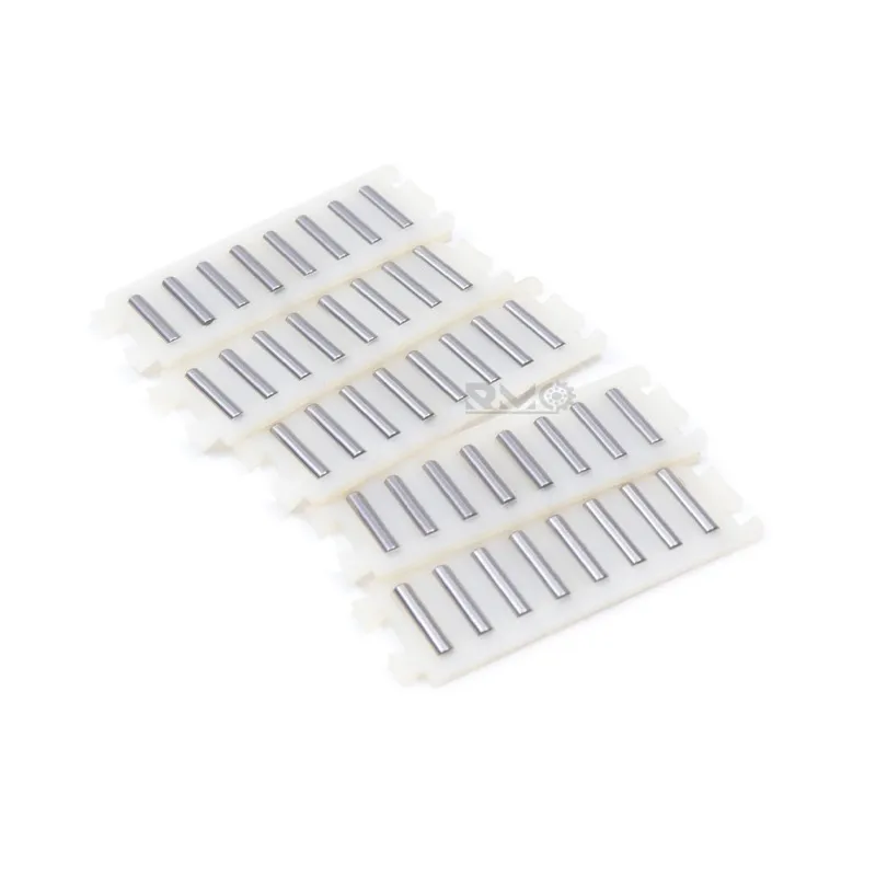 Ringless design architecture of FF3020 flat needle roller cage for linear sliding tracks