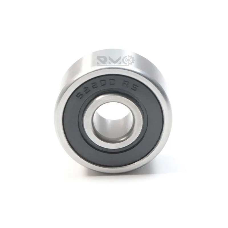 Cutaway showing AISI 420 stainless steel rings and double-row balls on S2200-2RS bearing
